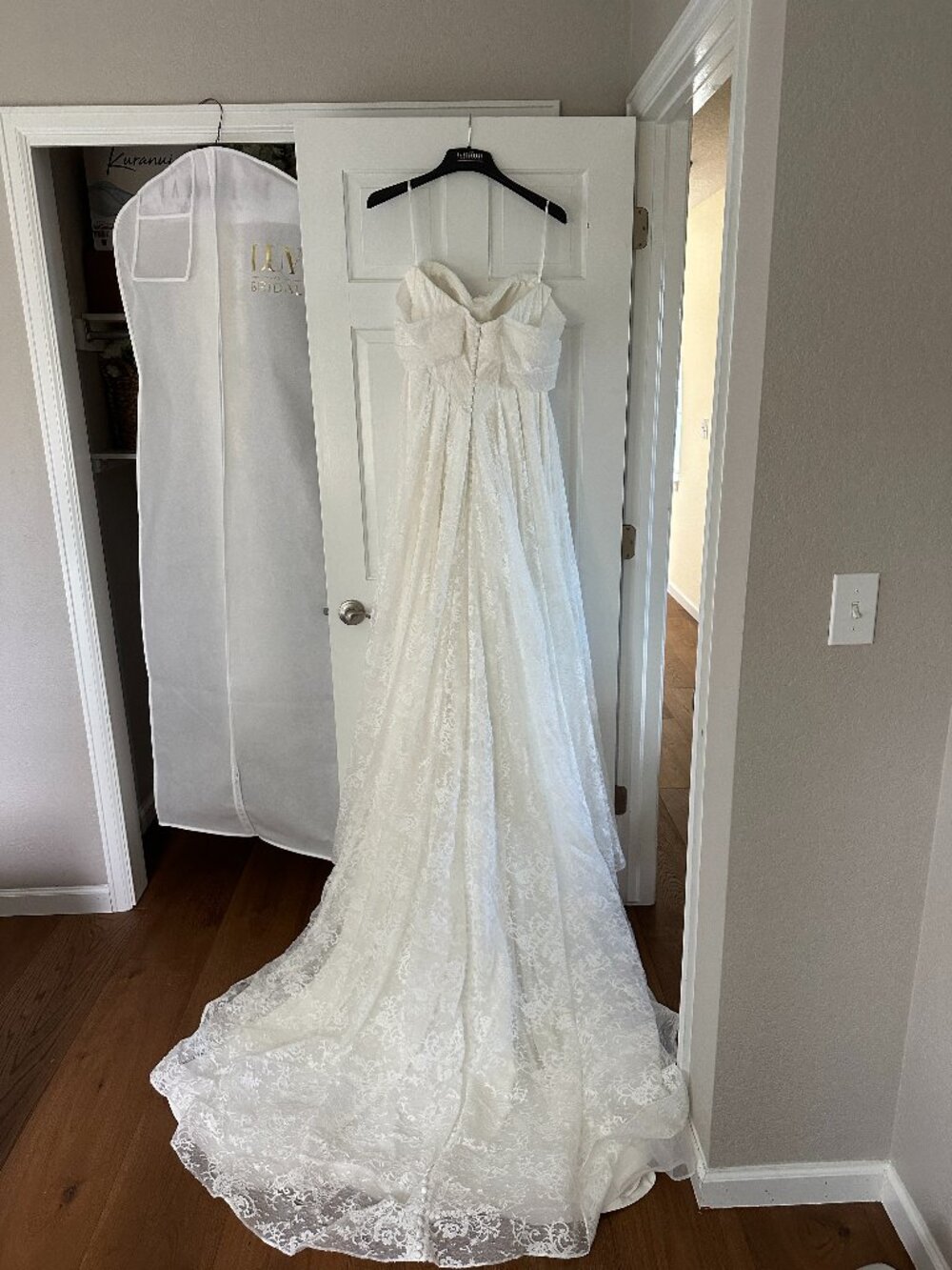 Madi Lane Westyn Gown - Ivory Strapless Lace Wedding Dress - Picture 6 of 15
